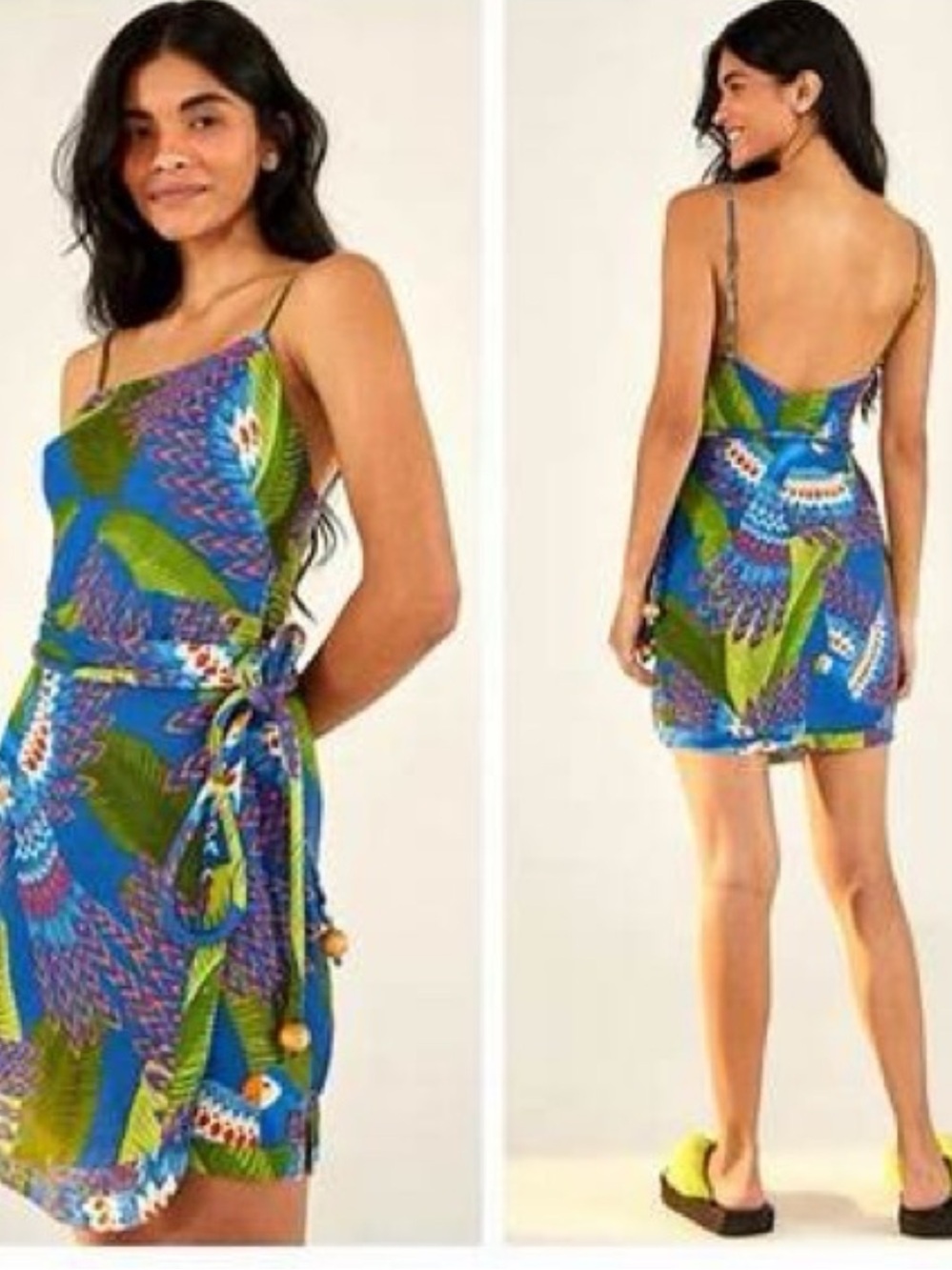 Farm Rio Macaw Linen Dress - Picture 3 of 9